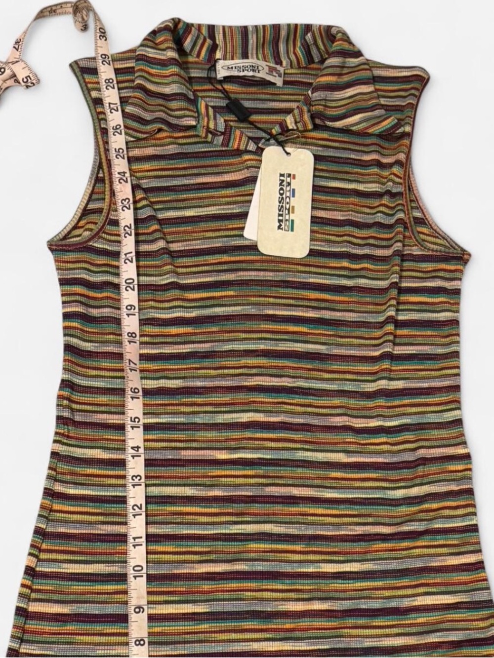 Missoni Sport Multicolor Knit Collared Mini Dress NWT - Picture 4 of 4